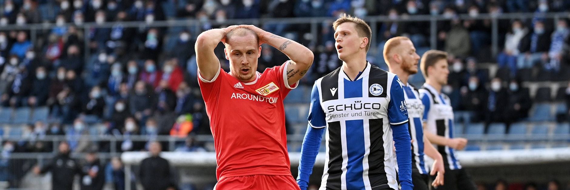 Und wieder ist die Kugel nicht drin. Unions Sven Michel ärgert sich.