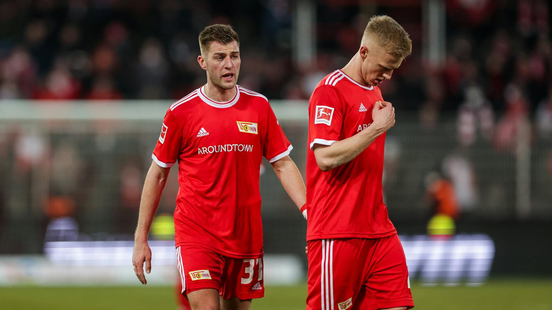 Zwei Verteidiger im Rampenlicht: Die Zukunft von Robin Knoche (l.) und Timo Baumgartl beim 1. FC Union ist ungewiss.