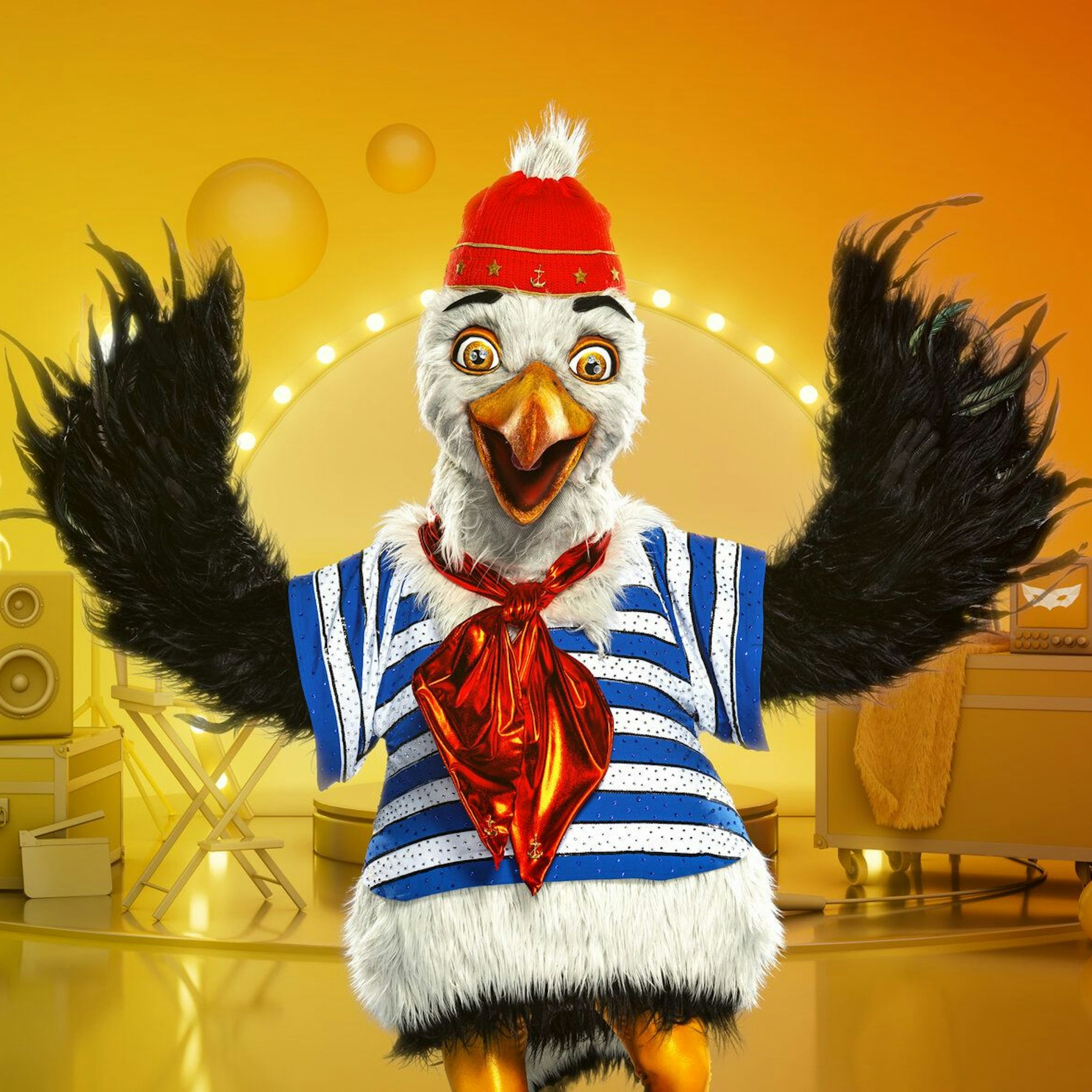 Die Möwe tritt in der sechsten Staffel von „The Masked Singer“ auf.