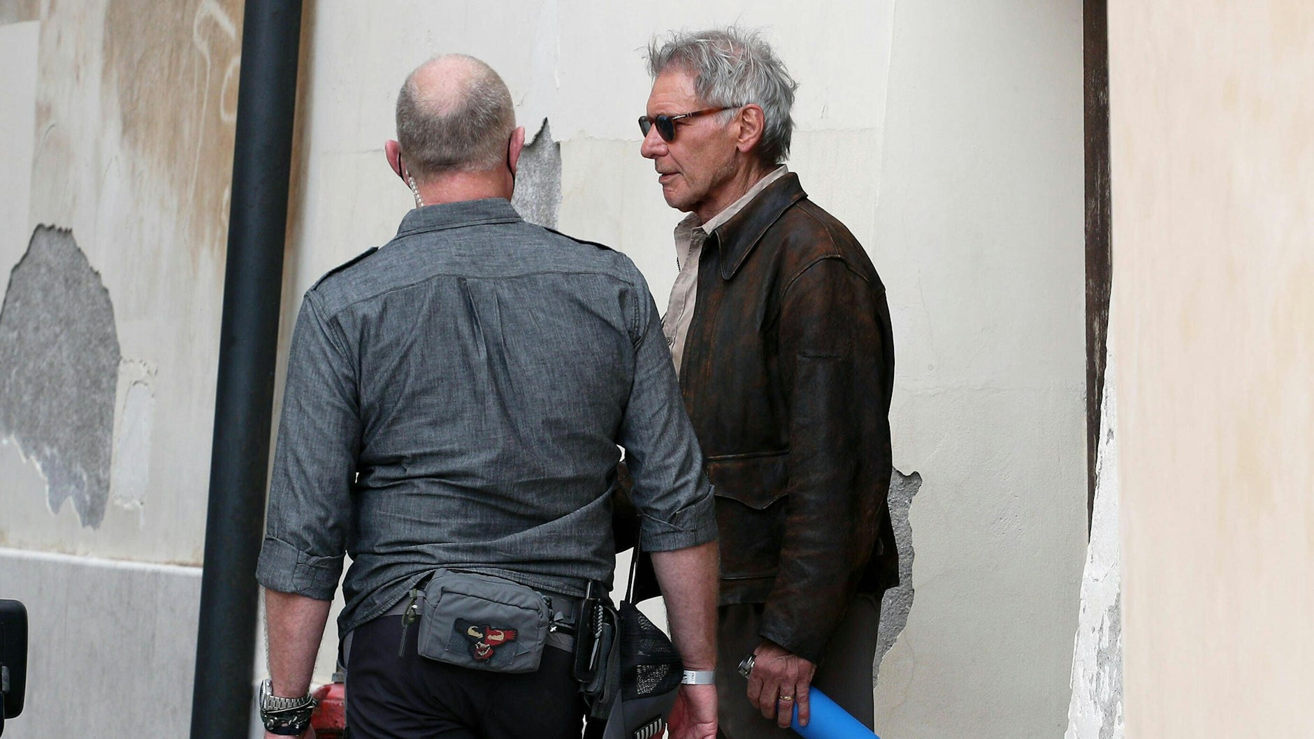 Harrison Ford am Set von Indiana Jones 5.