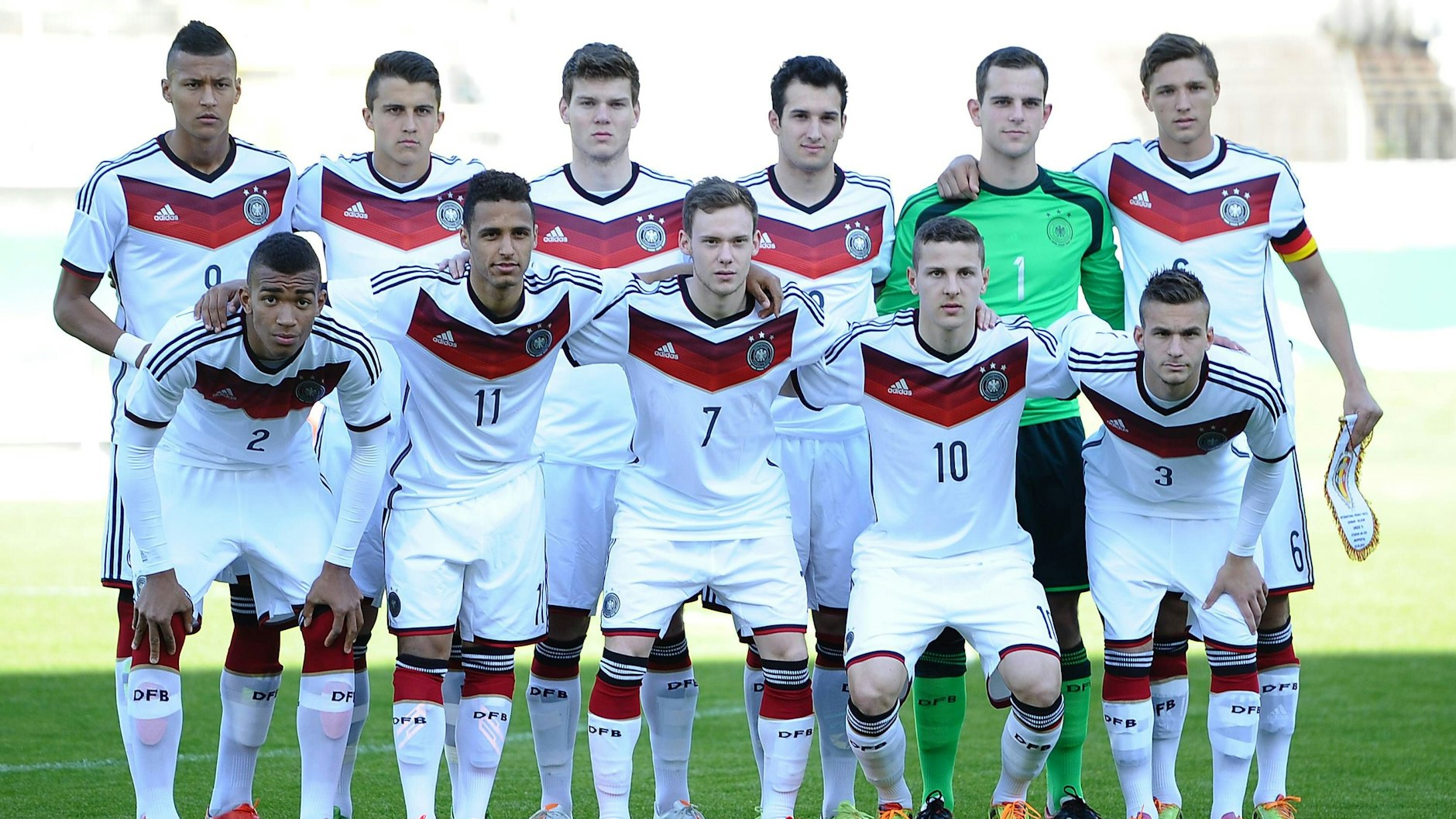 Hany Mukhtar (2. v. l. u.) gewann 2014 die U19-EM mit dem DFB. Ebenfalls mit dabei: Die heutigen Herthaner Davie Selke, Marc Kempf und Niklas Stark.