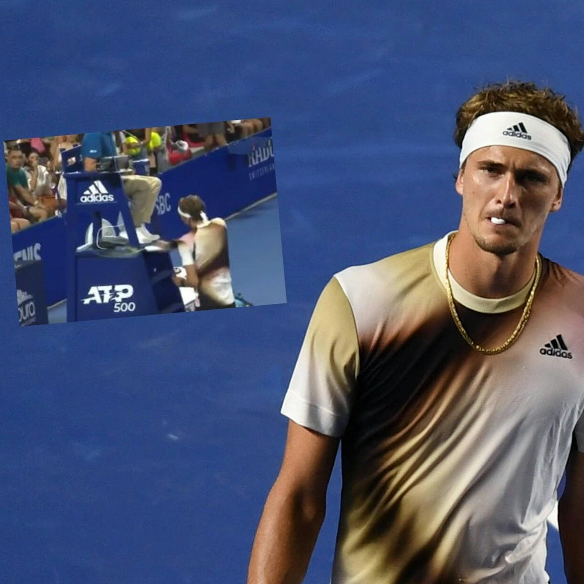 Was wohl Sophia Thomalla dazu sagt? Im Video: Alexander Zverev attackiert Schiedsrichter und fliegt aus dem Turnier +++ Das sagt der Tennis-Star zu seinem Ausraster