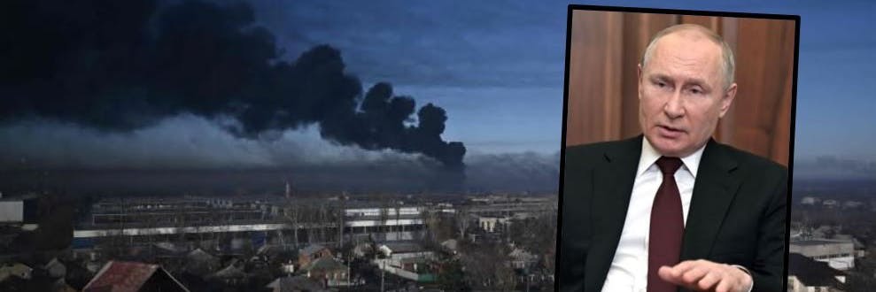 Wladimir Putin lässt die Ukraine bombardieren.