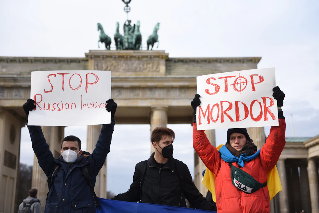 Demonstration am Brandenburger Tor: „Deutschland, wach auf!“