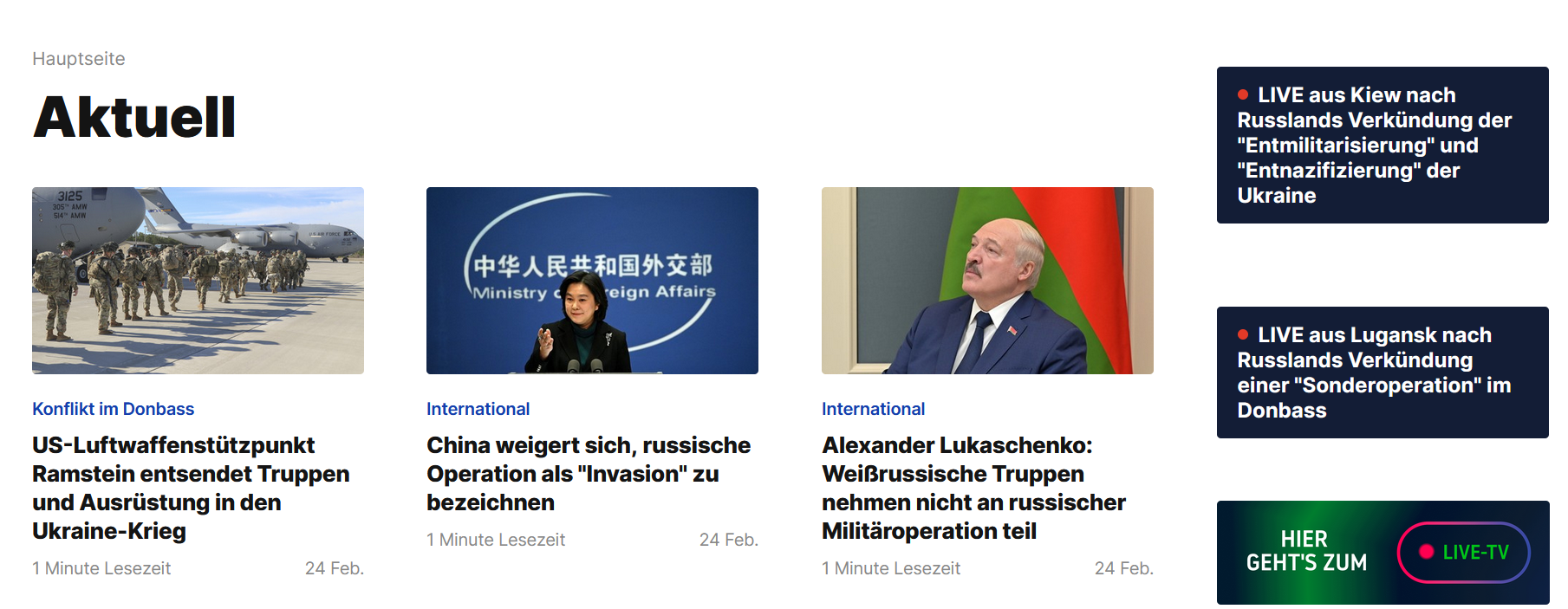 Image - Militäroperation, Genozid, Entnazifizierung: SO „berichtet“ der Russen-Propagandasender RT News über den Ukraine-Krieg