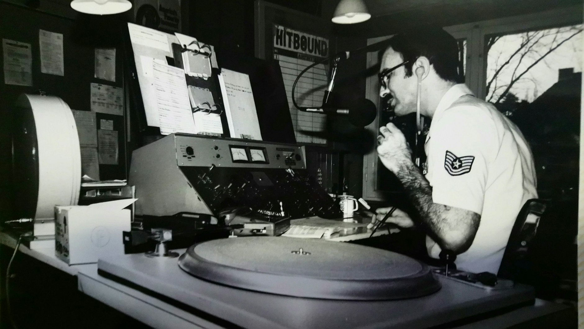 Foto Rik De Lisle bei AFN von 1978 – Photocredit: Rik De Lisle