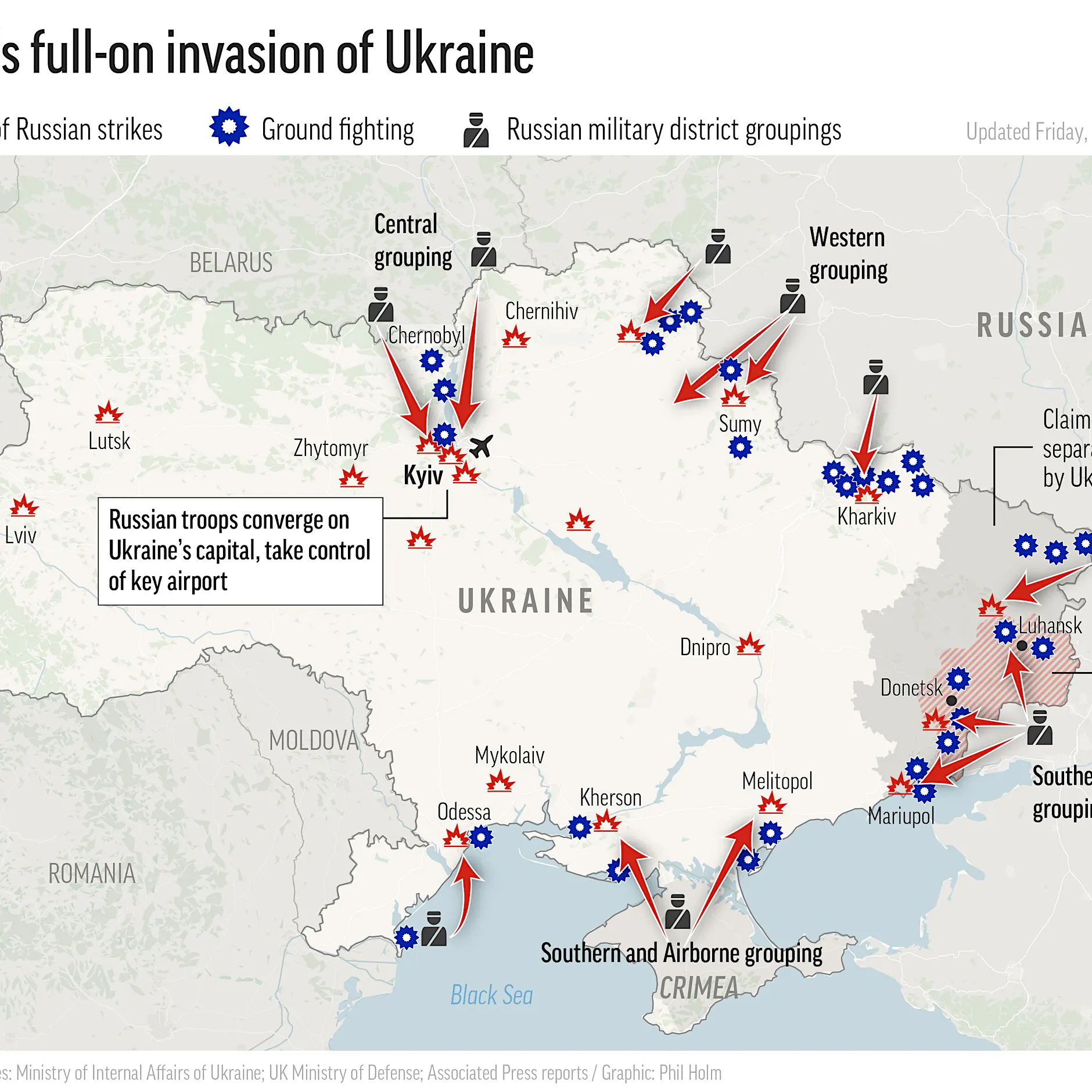 Großangriff auf Kiew in der Nacht