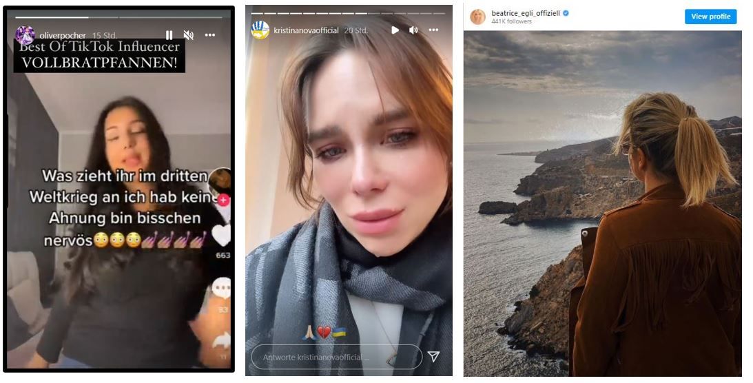 Image - Tränen, Angst und widerliche Dumpfbacken-Sprüche: So reagieren Promis auf den Krieg in der Ukraine – von Liliana Matthäus über Oliver Pocher und Beatrice Egli bis Jana Ina Zarrella!