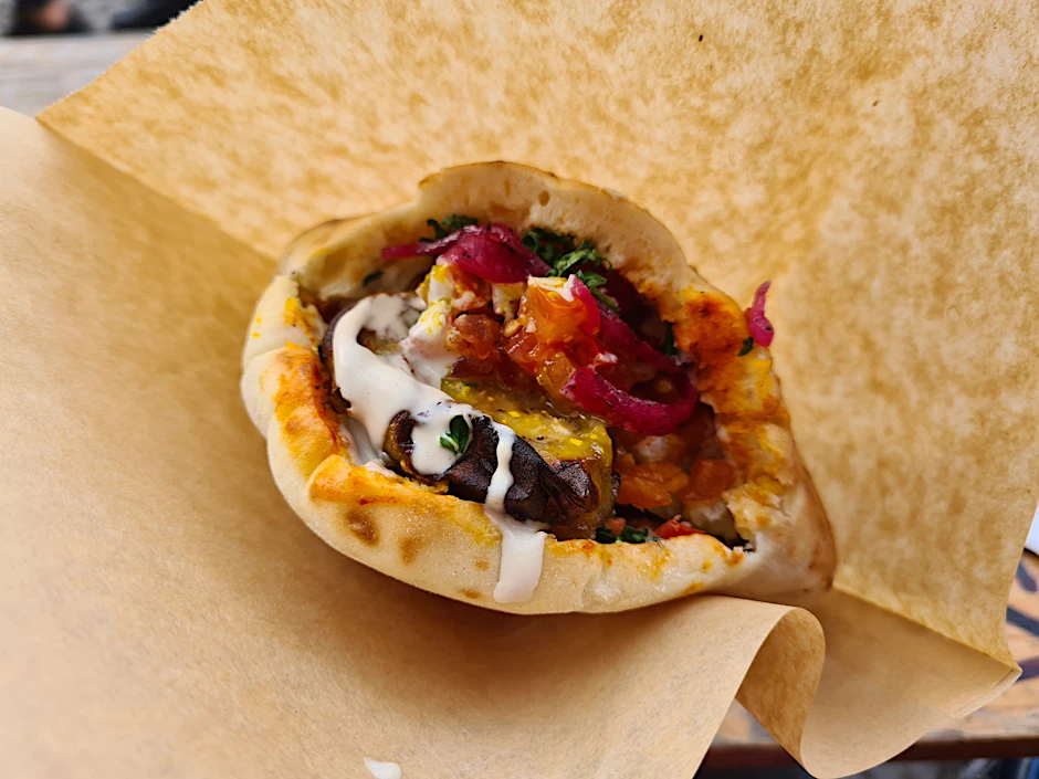 Lecker: Das Sabich bei Goldadelux in Kreuzberg.
