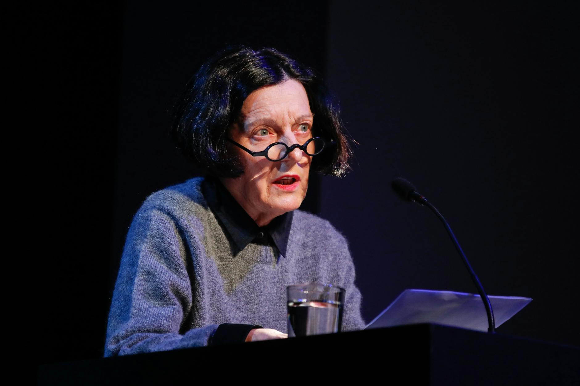 Die Schriftstellerin Herta Müller am Sonnabend im Maxim Gorki Theater.