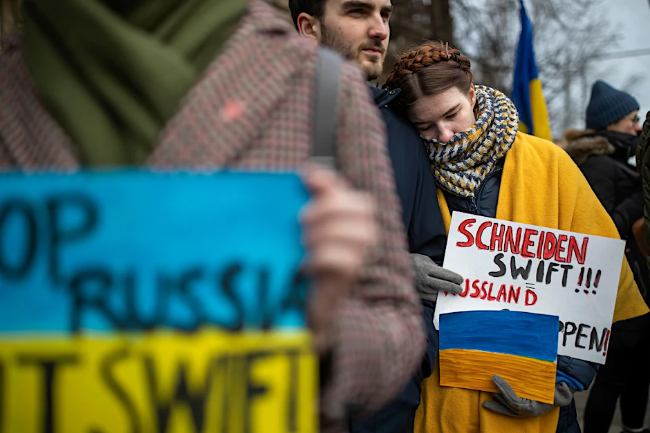 Viele Osteuropäer verstehen die Haltung Deutschlands nicht. Hier Proteste vor der deutschen Botschaft in Litauen.