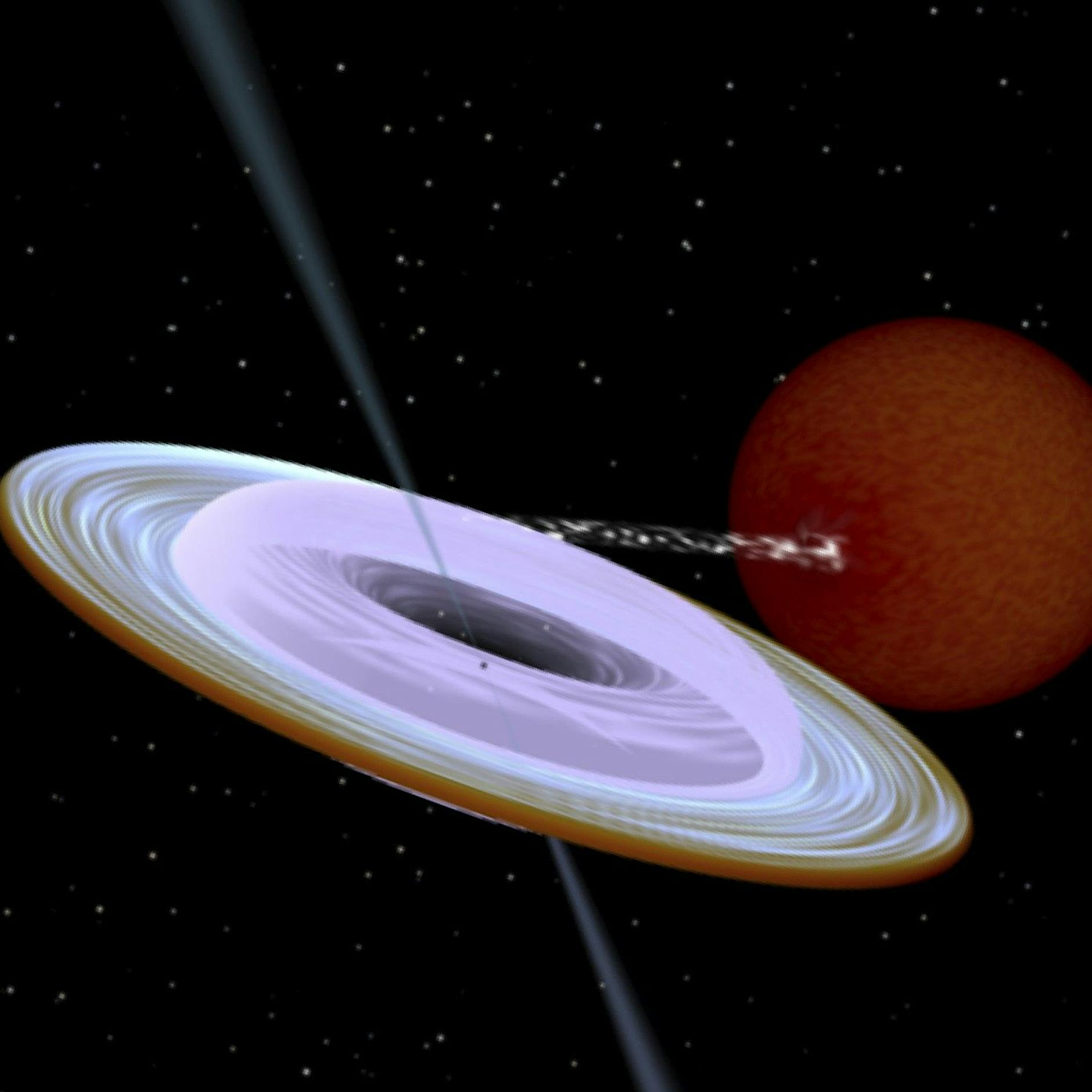 Gekipptes Schwarzes Loch lässt Astronomen rätseln