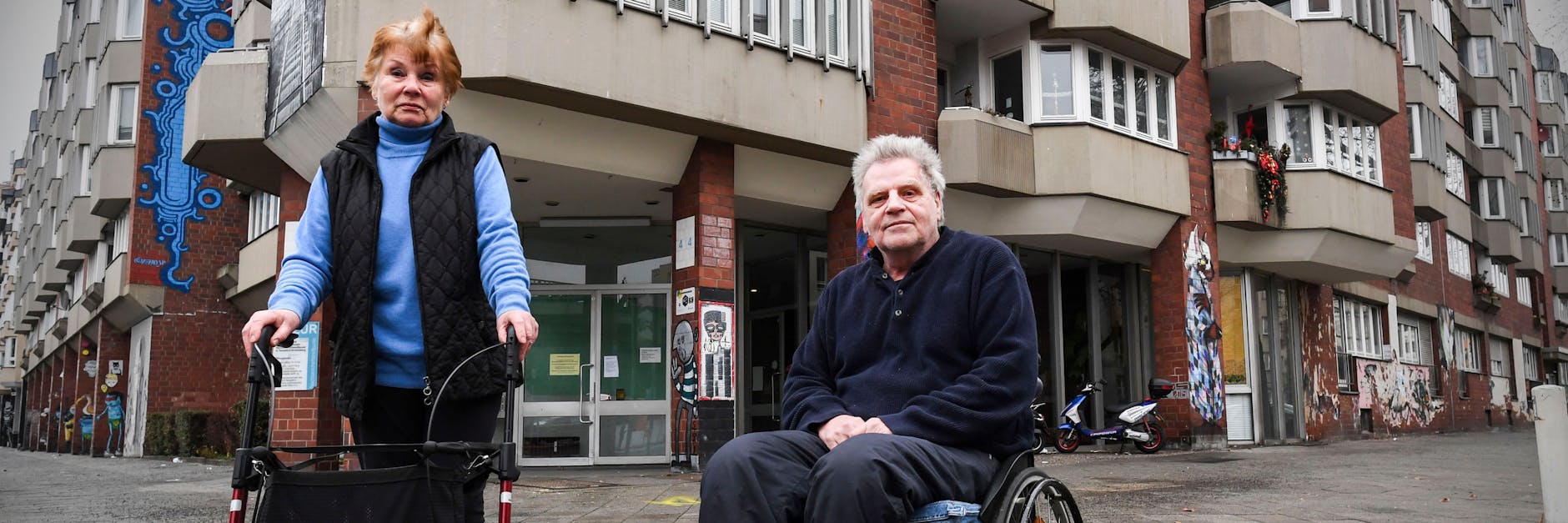 Ingrid Gärtner und Erich Jäger wohnen in der Bülowstraße. Immer wieder fällt die Heizung aus.
