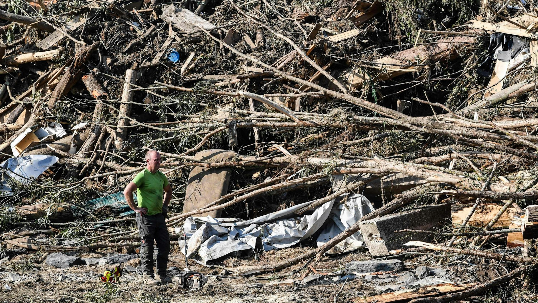 Die Folgen der Flutkatastrophe in der Ortsgemeinde Altenahr in Rheinland-Pfalz 2021.