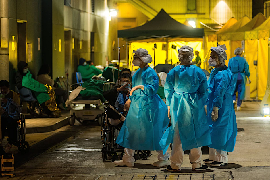 Die Krankenhäuser in Hongkong sind massiv überlastet.