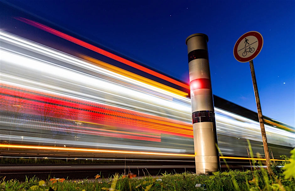 Ein Stationärer Blitzer