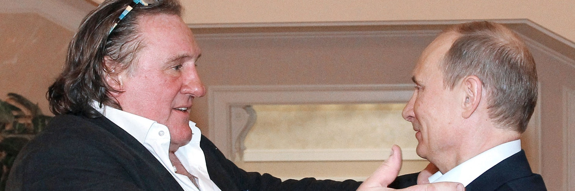 Der französische Schauspieler Gérard Depardieu und der russische Präsident Wladimir Putin auf einem Archivfoto aus dem Jahr 2013.