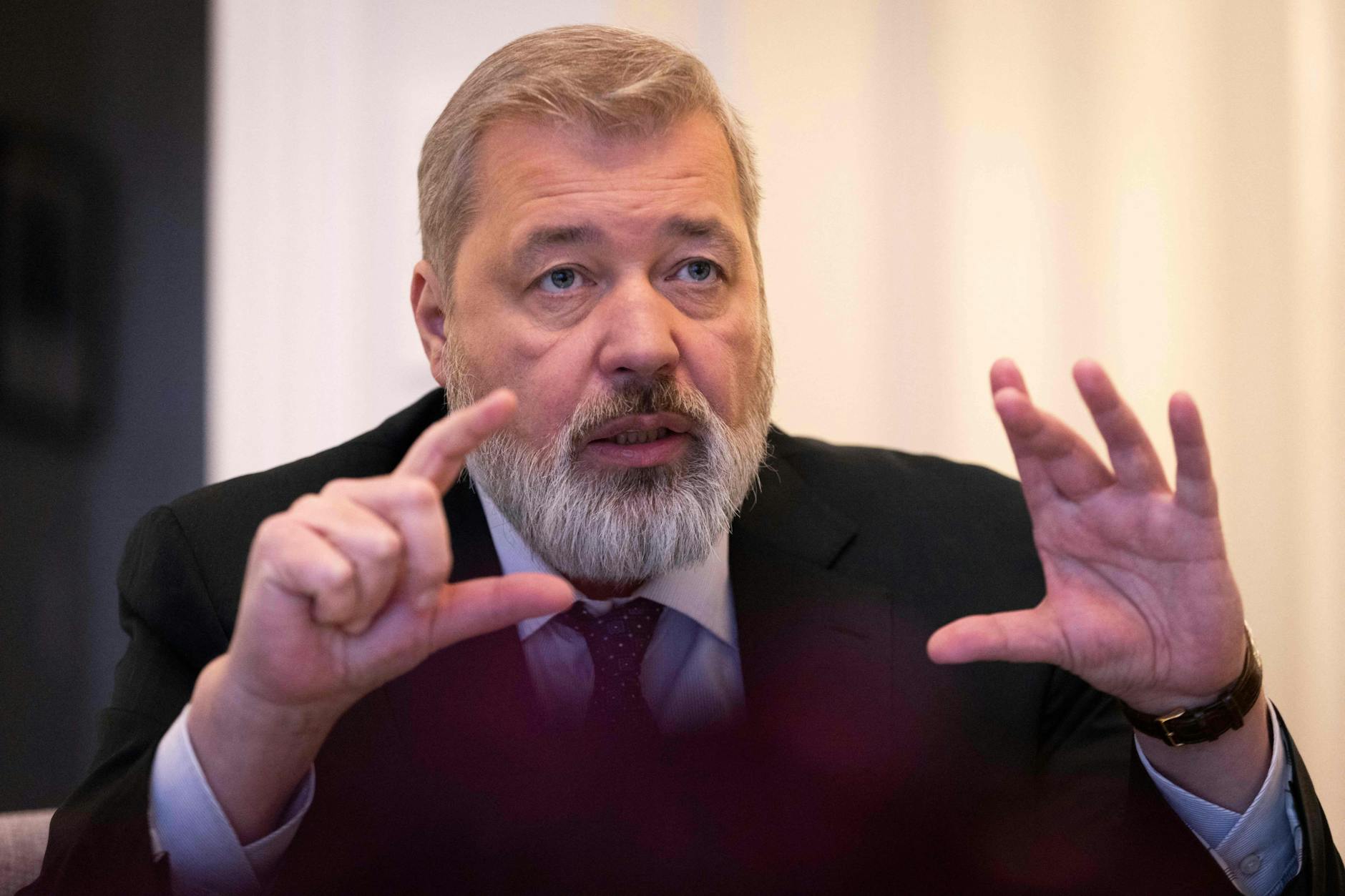 Der russische Journalist und Friedensnobelpreisträger Dmitri Muratow