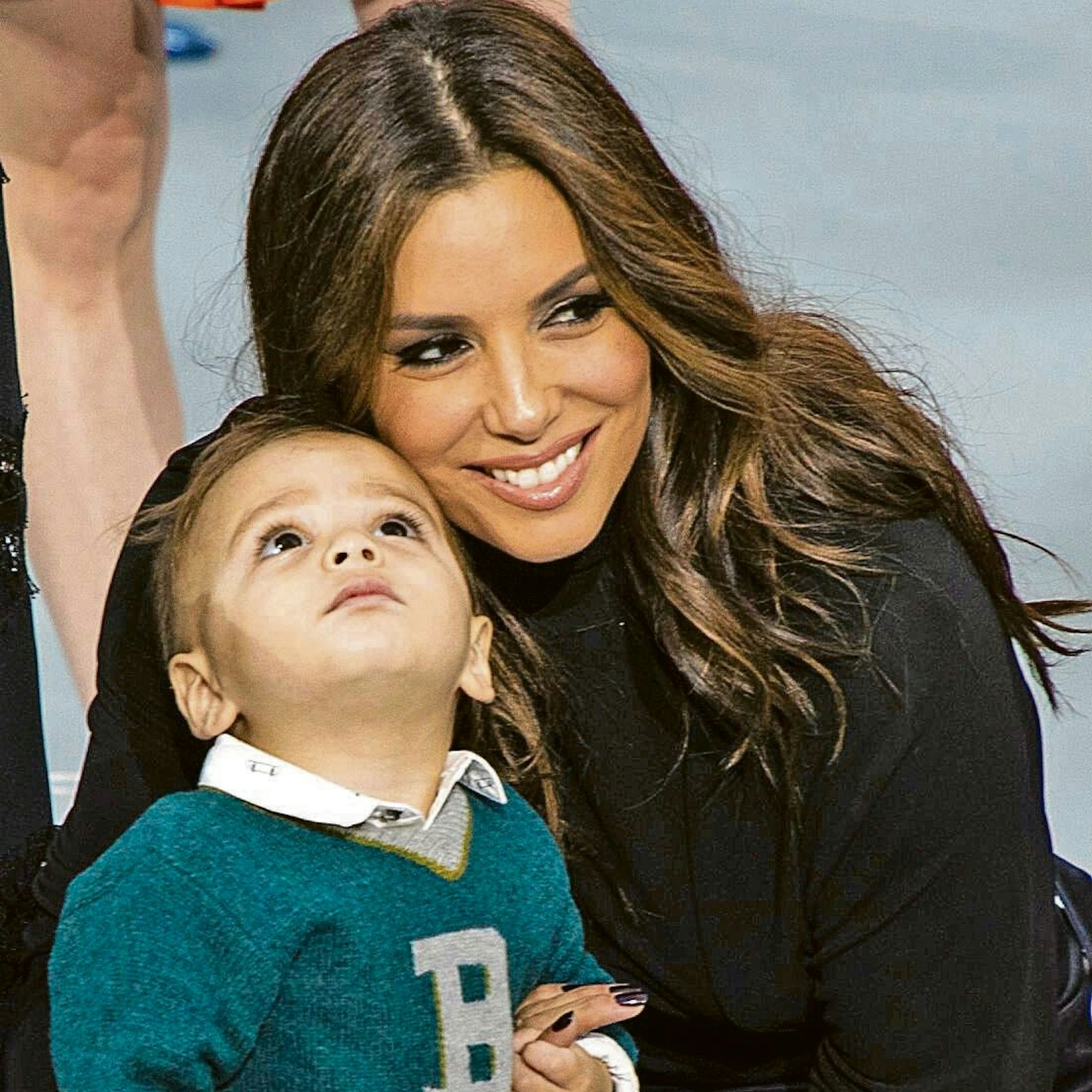 Schauspielerin Eva Longoria mit ihrem Sohn Santiago Enrique Bastón
