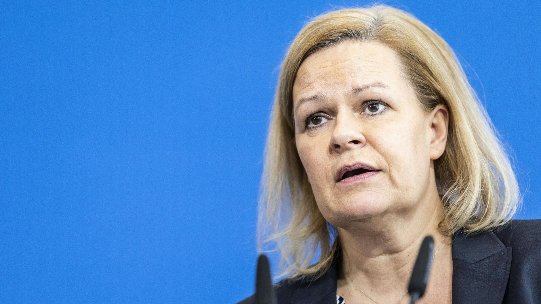 Bundesinnenministerin Nancy Faeser (SPD) hat versichert, dass Deutschland alle Flüchtlinge aus der Ukraine unabhängig von ihrer Nationalität aufnehmen will.