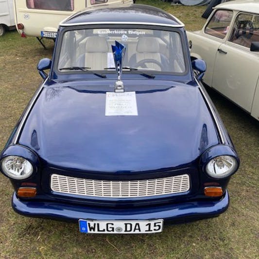 Das Siegerauto beim Wettbewerb um den gepflegtesten Trabant.