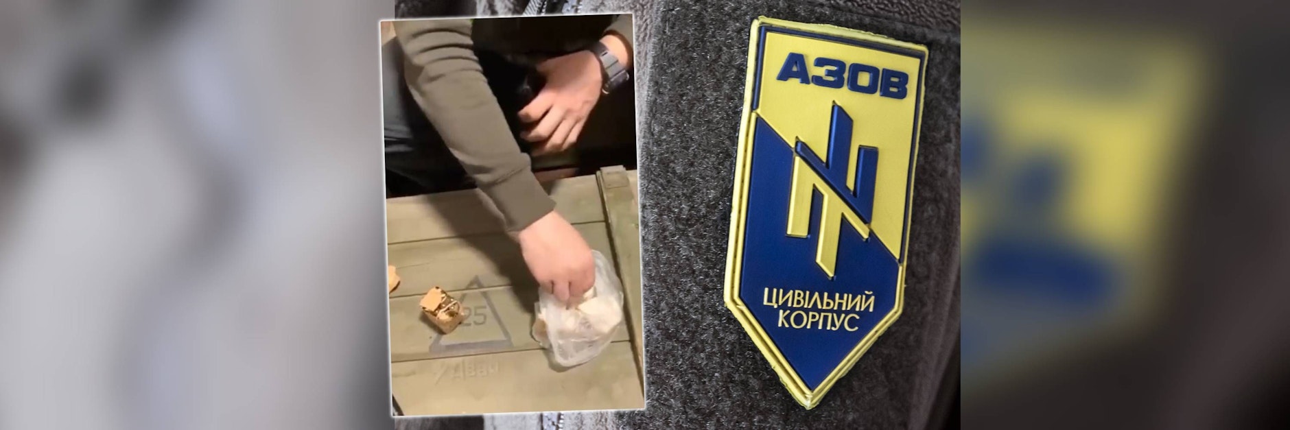 Kämpfer des rechtsextremistischen Regiments Asow tauchen Patronen in Schweinefett für den Kampf gegen putintreue Kämpfer aus Tschetschenien.