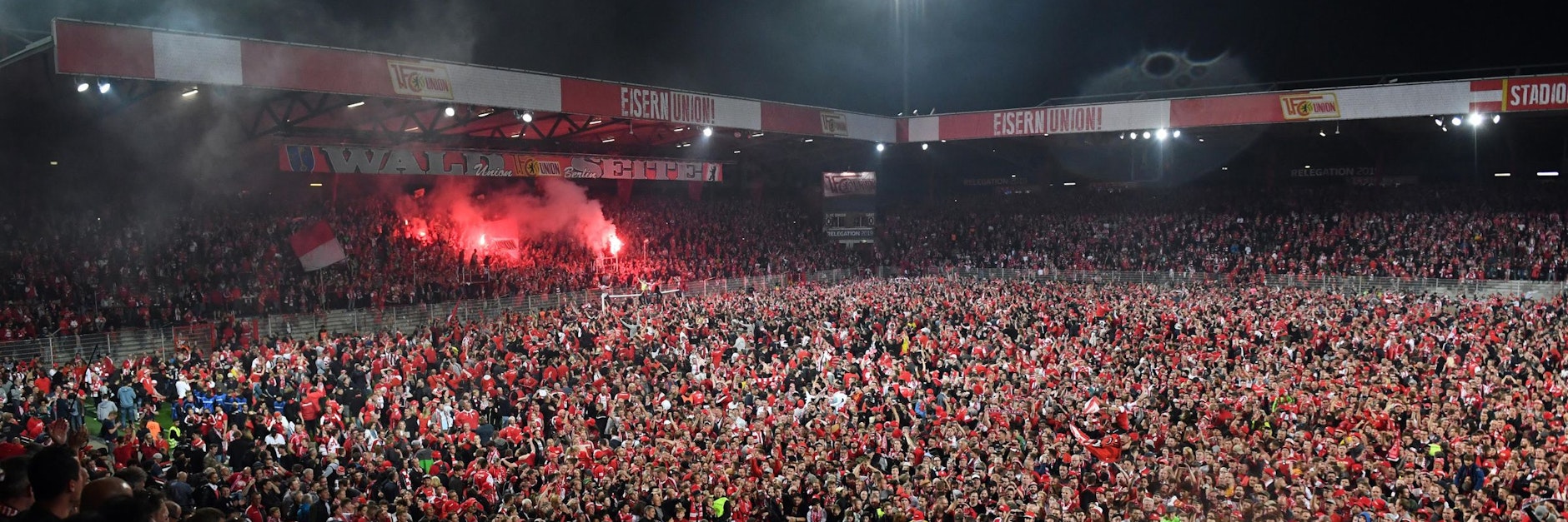Was für eine legendäre eiserne Party: Am 27. Mai 2019 feierte der 1. FC Union gegen den VfB Stuttgart den Aufstieg in die Bundesliga.