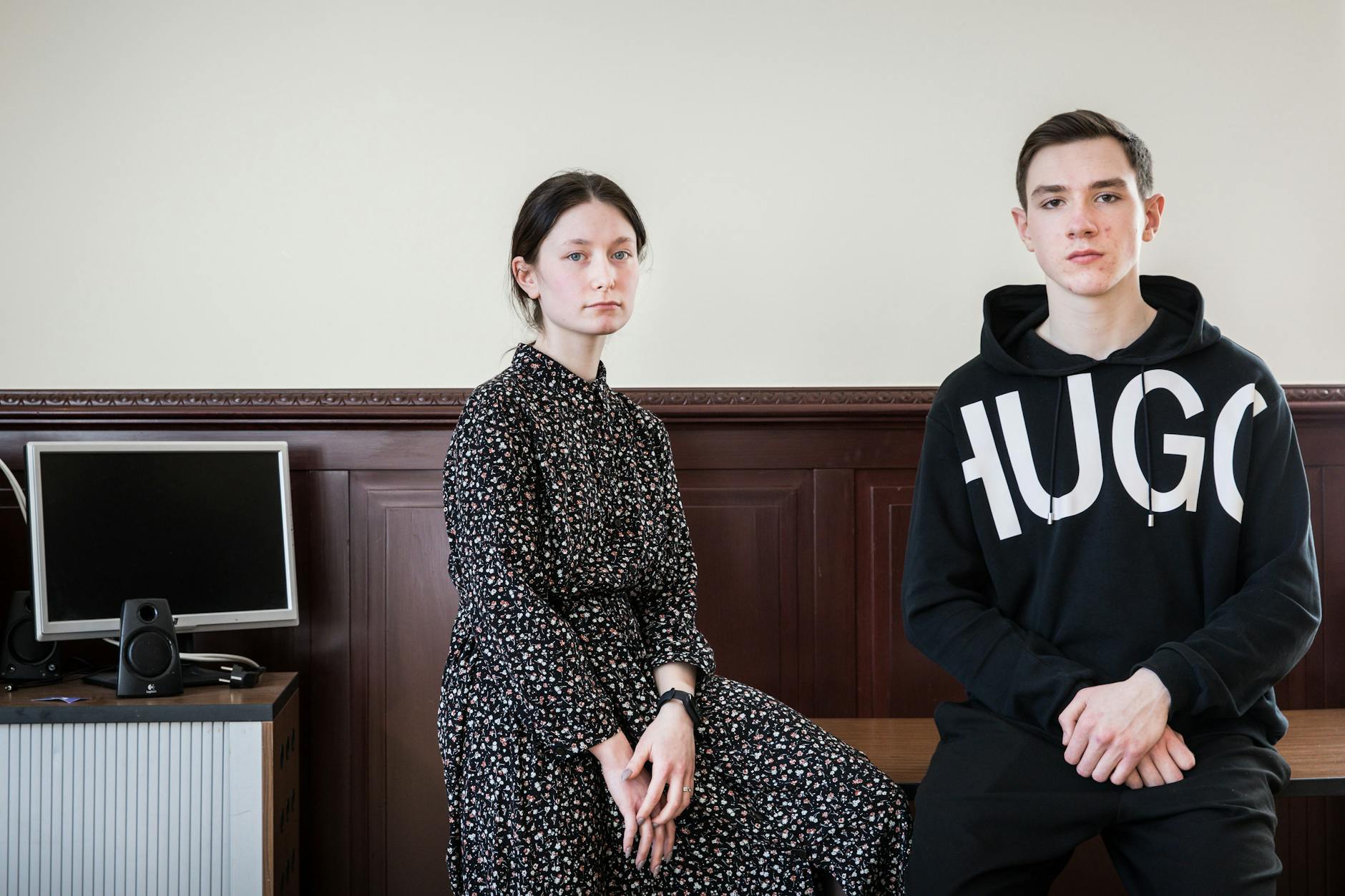 Susanna und Yaroslav aus Odessa gehören zu den Kindern und Jugendlichen, die von der jüdischen Chabad-Gemeinde in Berlin aufgenommen wurden.