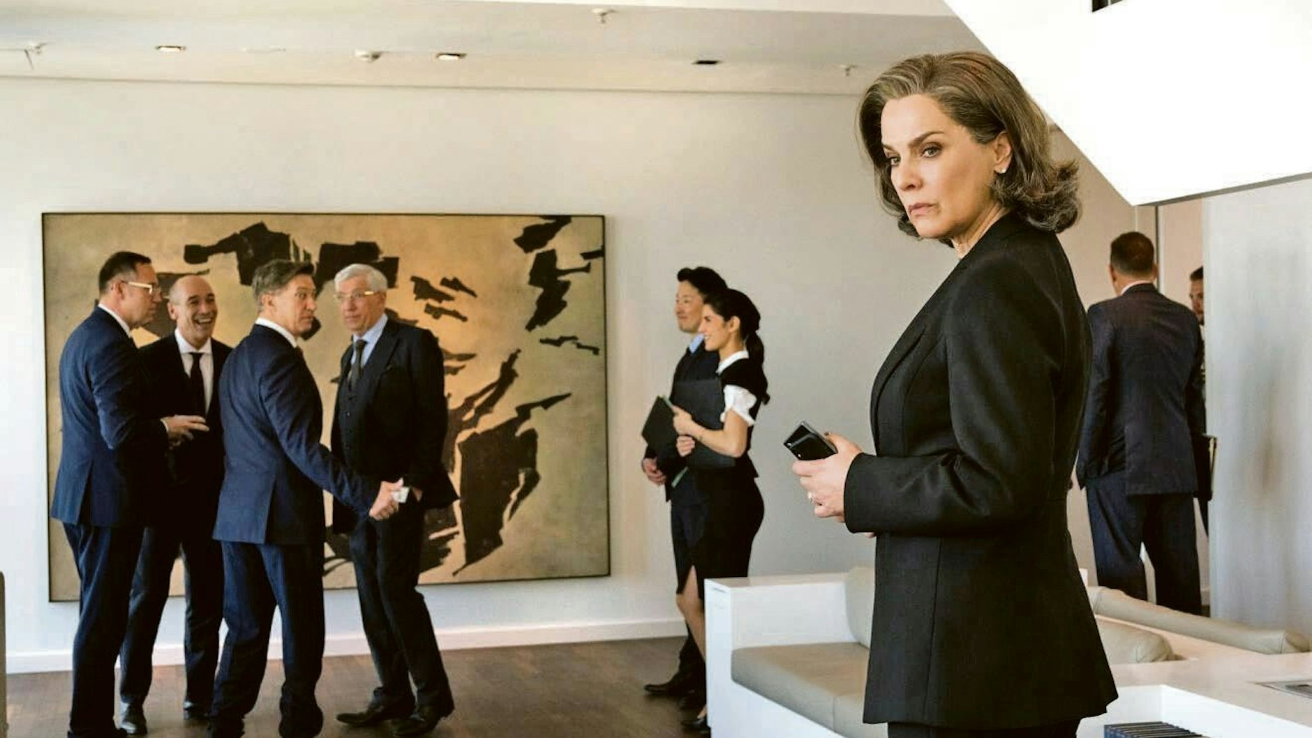 In „Bad Banks“ spielt Nosbusch die skrupellose Bankerin Christelle Leblanc.