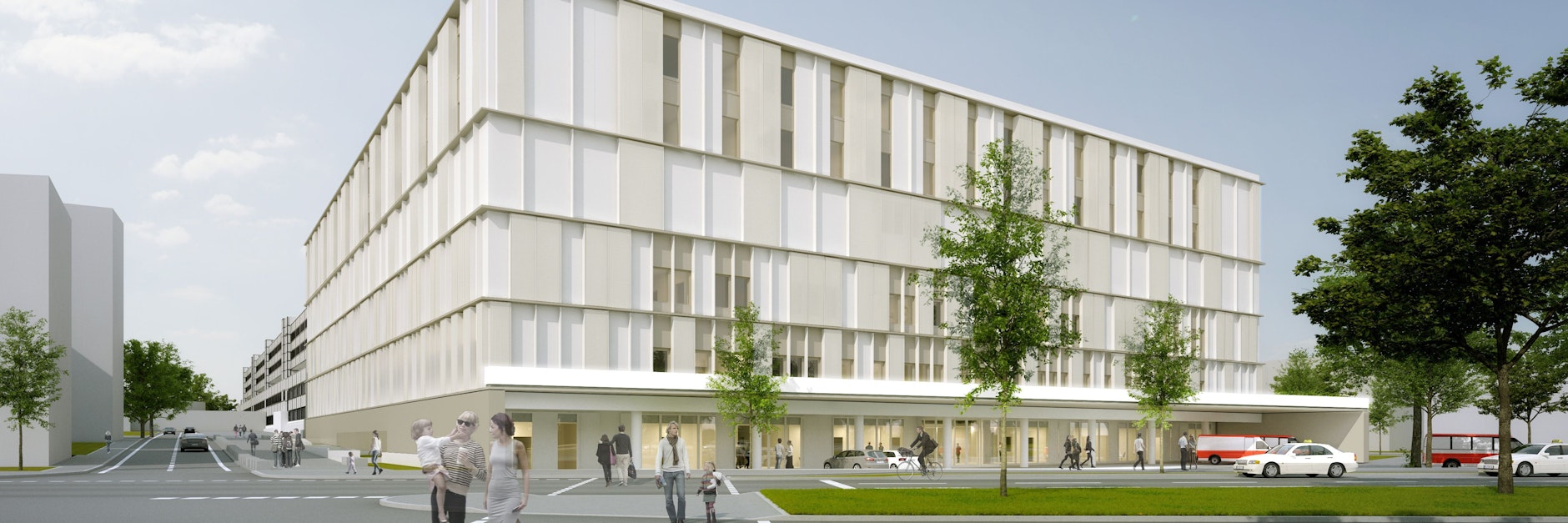 So soll der „Nordkopf“ des Krankenhauses Neukölln nach Fertigstellung aussehen.