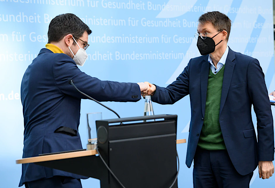 Justizminister Buschmann und Gesundheitsminister Karl Lauterbach