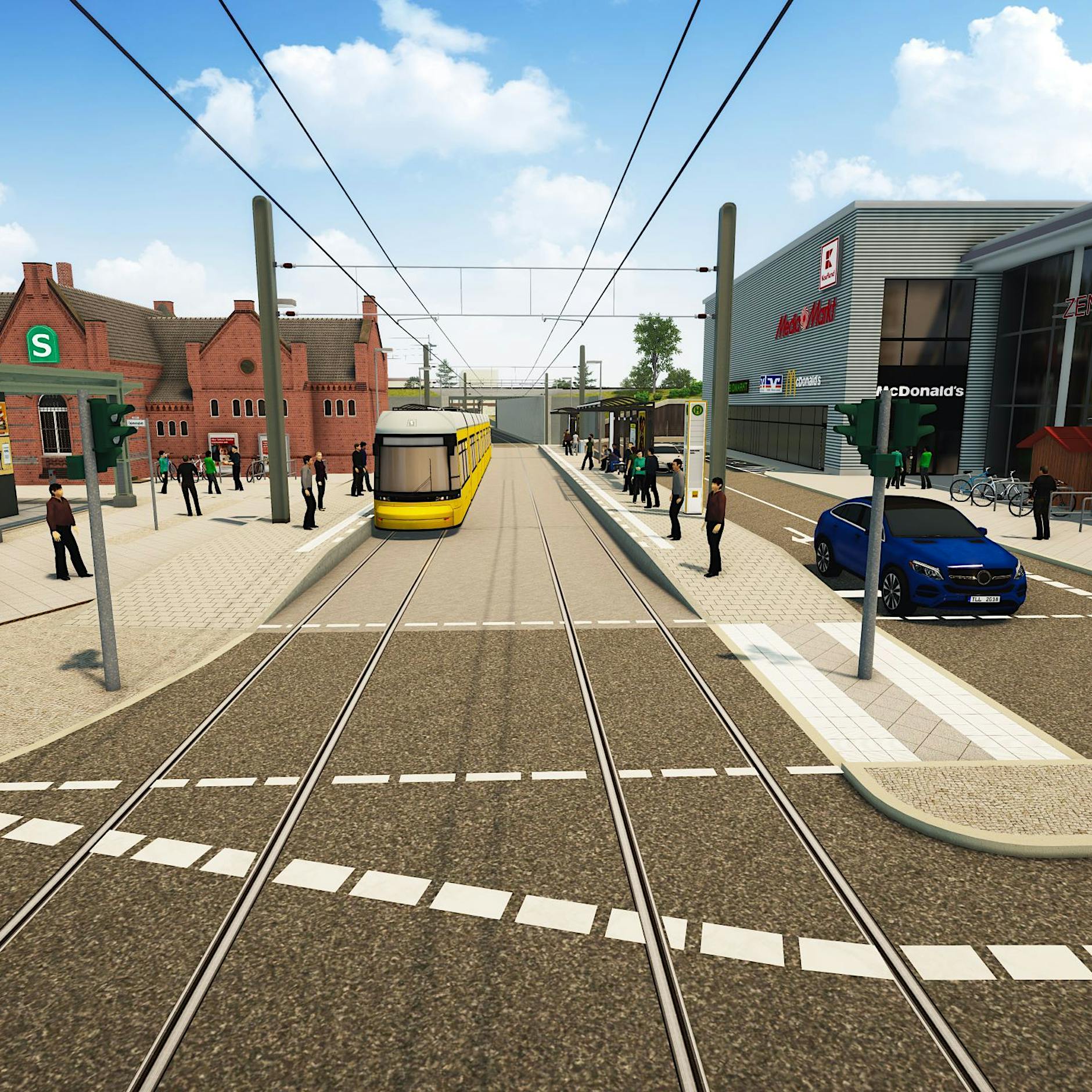 Schöneweide: So soll die Verkehrsdrehscheibe künftig aussehen