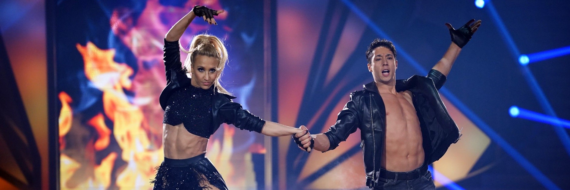 René Casselly und Kathrin Menzinger werden auch am Freitagabend zusammen bei Let's Dance tanzen. Es geht jedoch fast um nichts.