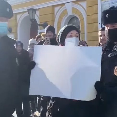 Szene in Nischni Nowgorod.