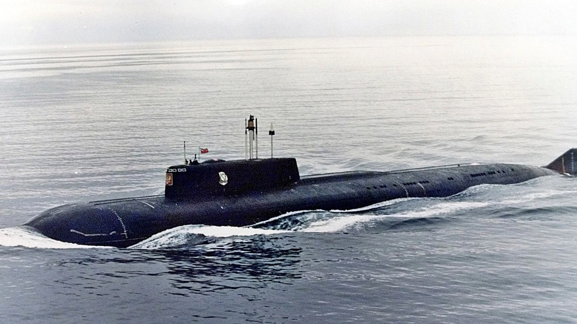Das russische U-Boot „Kursk“, ein Foto von 1999. Im Jahr 2000 ist das U-Boot gesunken.