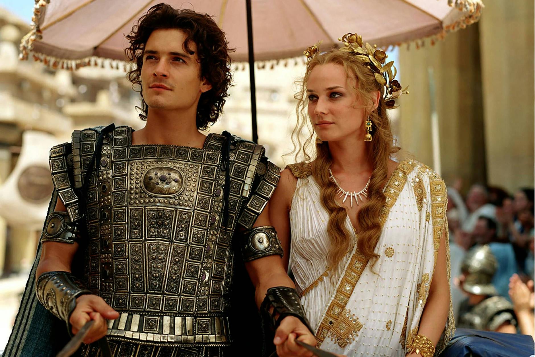 Szene aus „Troja“: Diane Kruger mit Orlando Bloom.