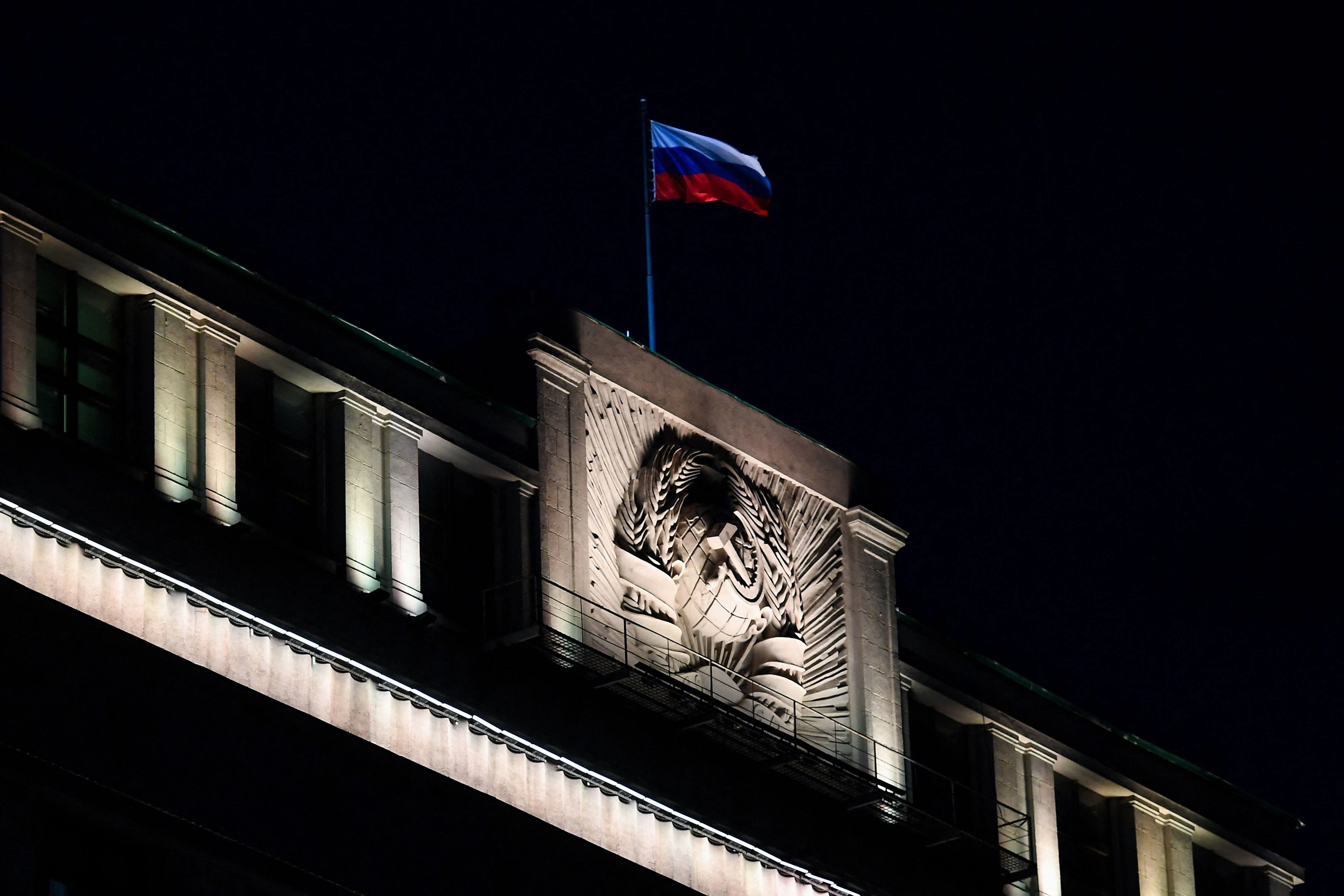 Der Staat hat alles unter Kontrolle in Russland. Hier ein Bild der Duma.