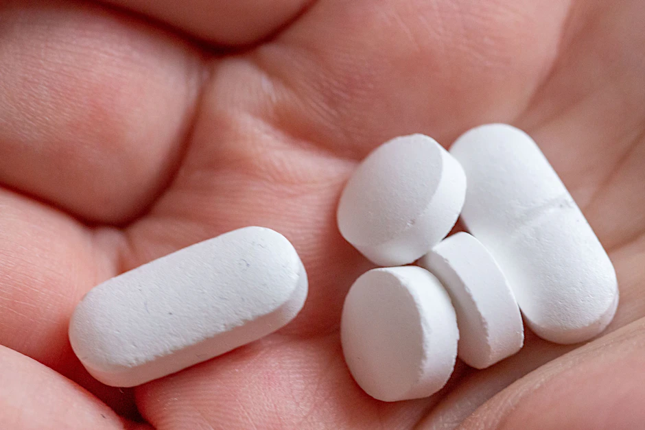 Eine Person hält Tabletten und Vitaminpräparate von Calcium, Vitamin D und Magnesium in der Hand.&nbsp;In der Corona-Pandemie ist der ohnehin große Absatz von Vitaminpräparaten nochmals gestiegen.