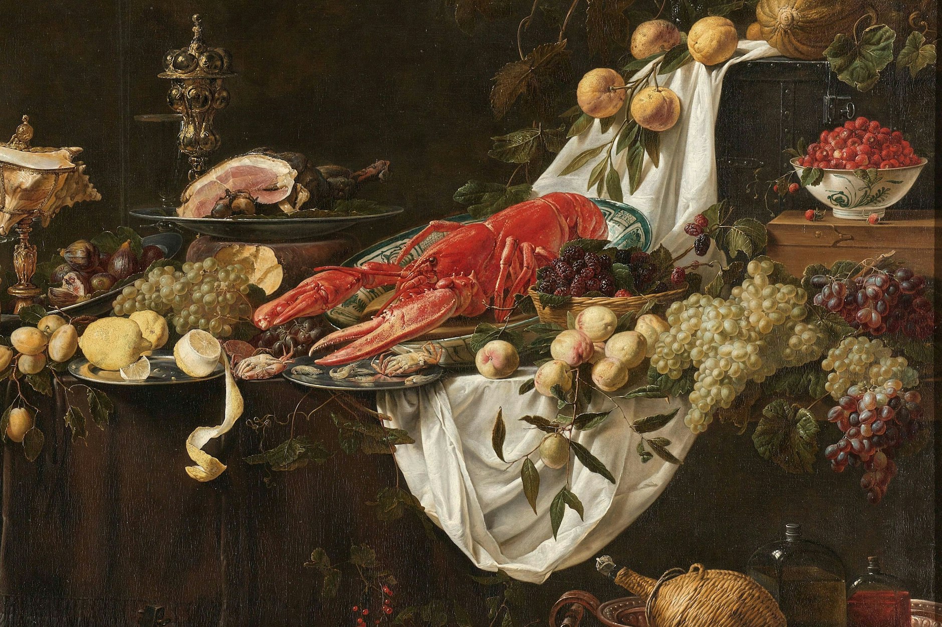 Pasteten sind auch ganz nett, aber der Hummer (die besten Hummer fischt man in den rauen Gewässern vor Helgoland) ist der Star auf jeder Tafel, galt aber zwischenzeitlich als Arme-Leute-Essen.