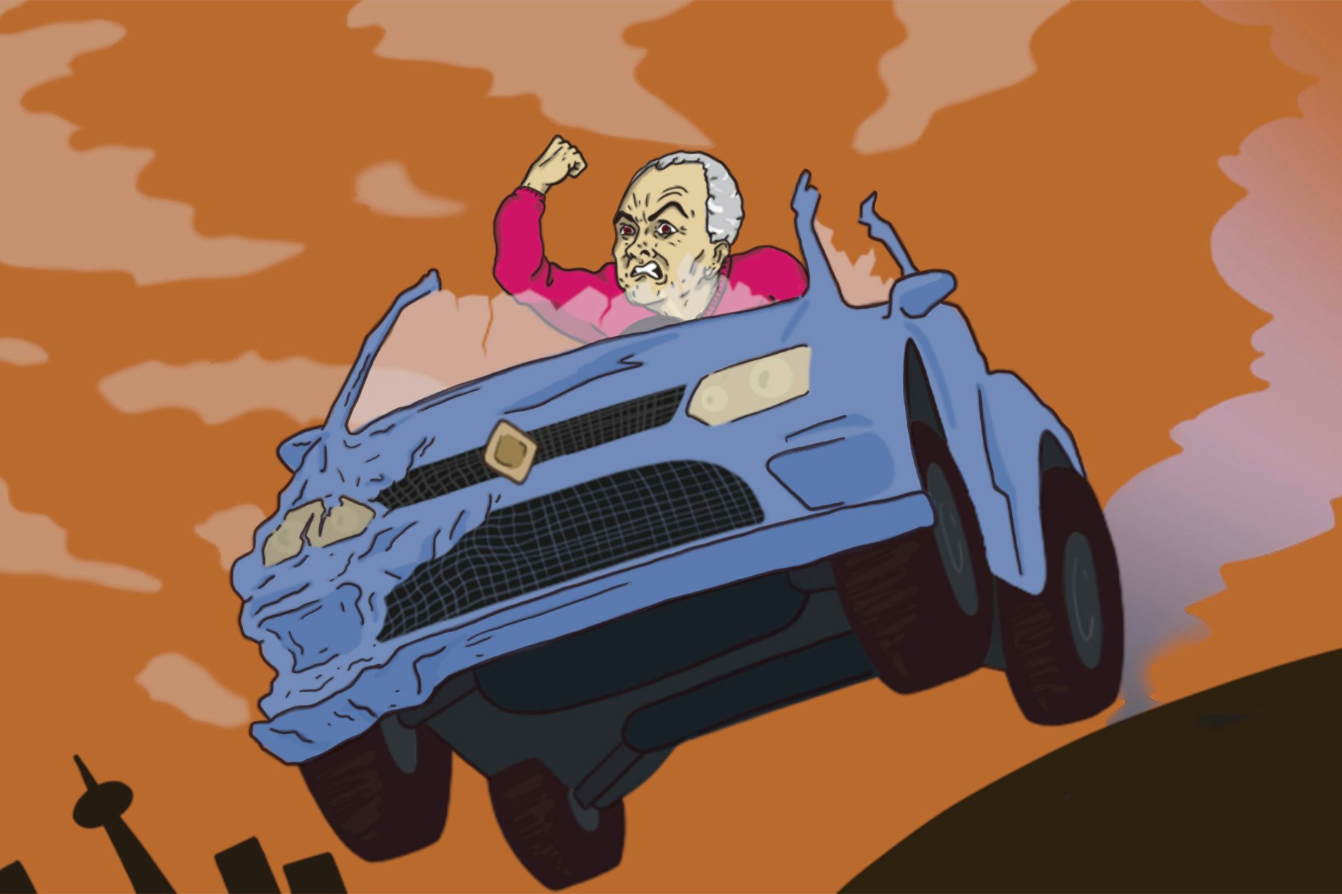 Ein SUV ist eine Waffe auf Rädern (Illustration).