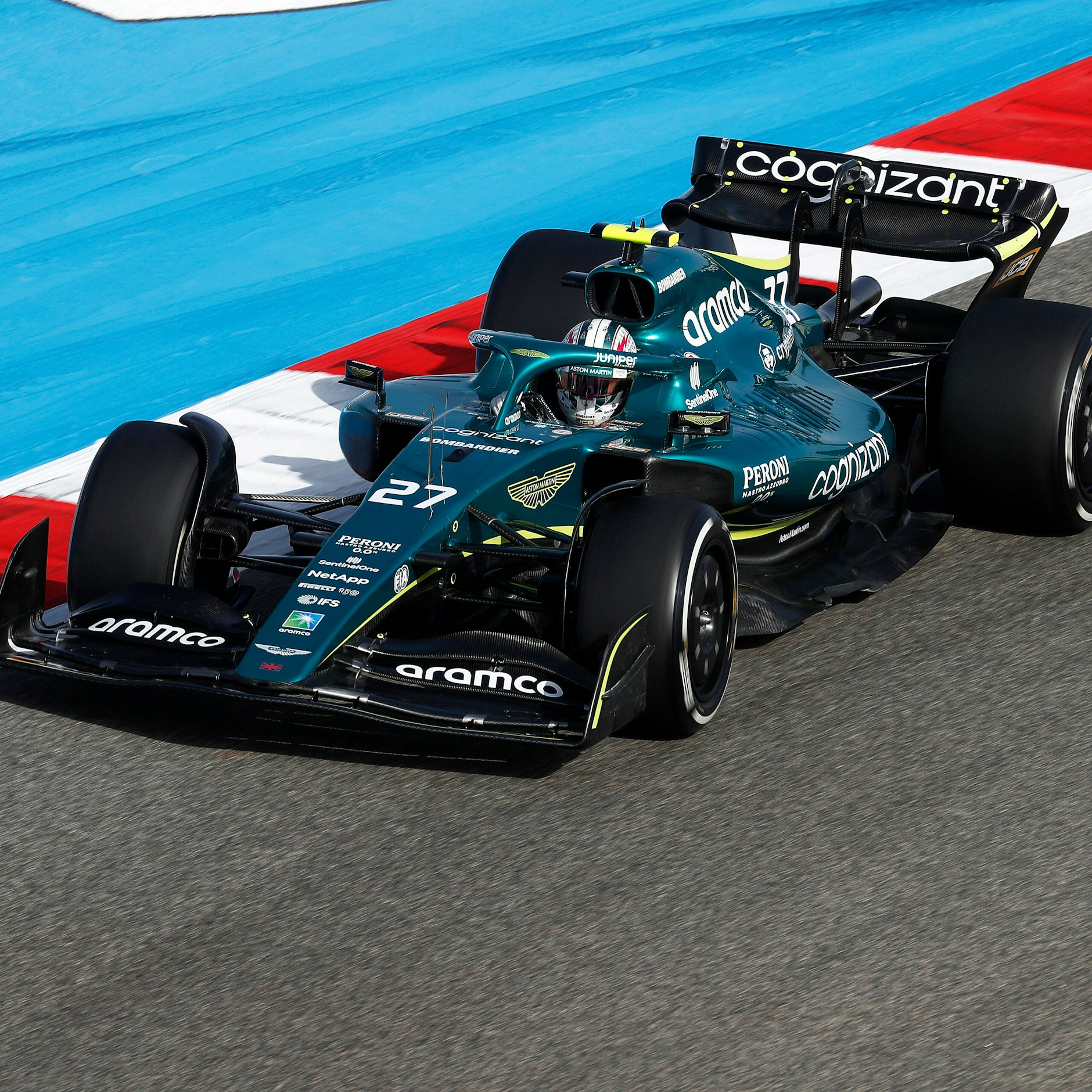 Nico Hülkenberg dreht seine Runden im Aston Martin