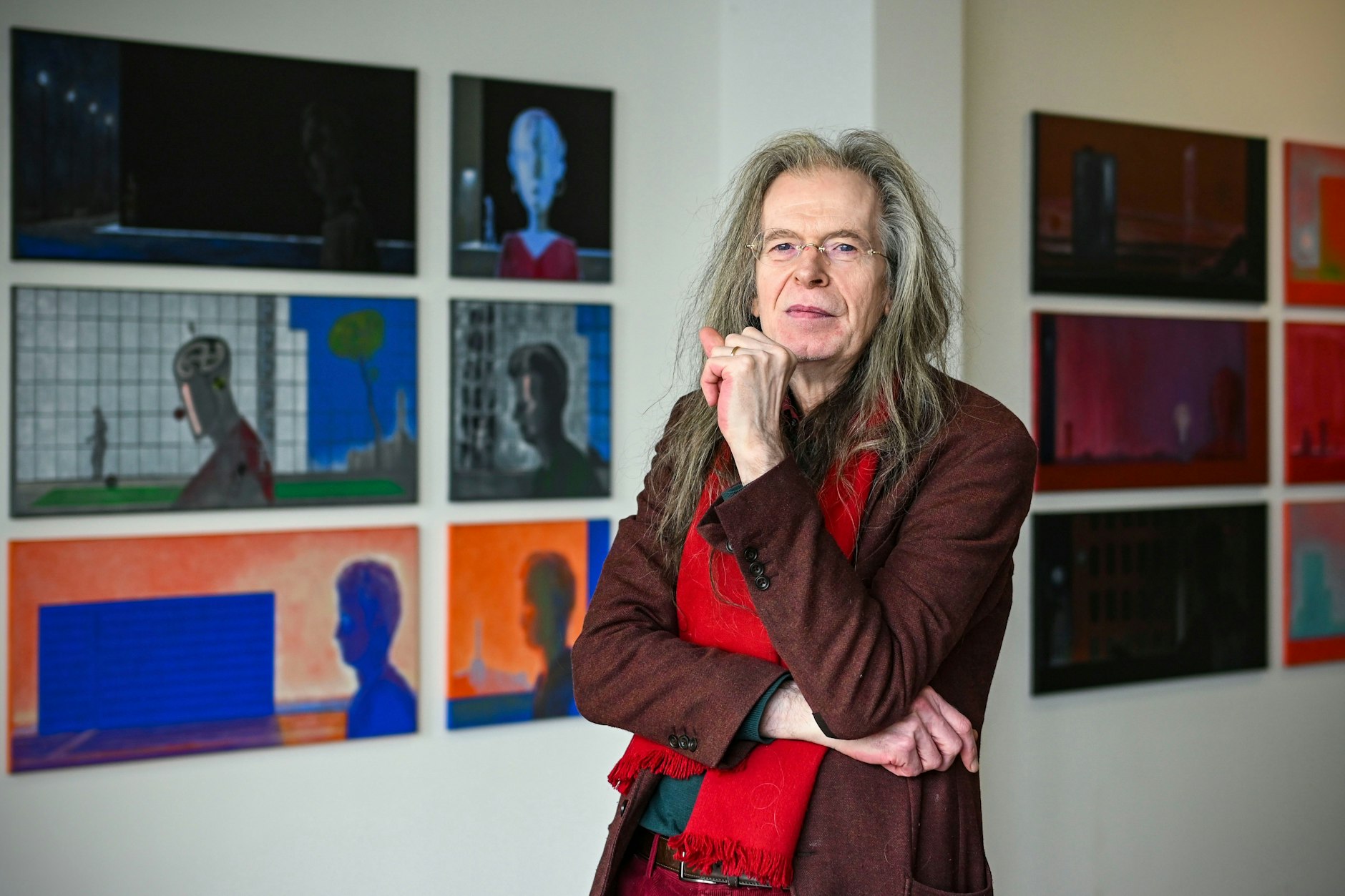 Florian Havemann in seiner Galerie.