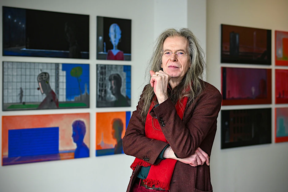 Florian Havemann in seiner Galerie.