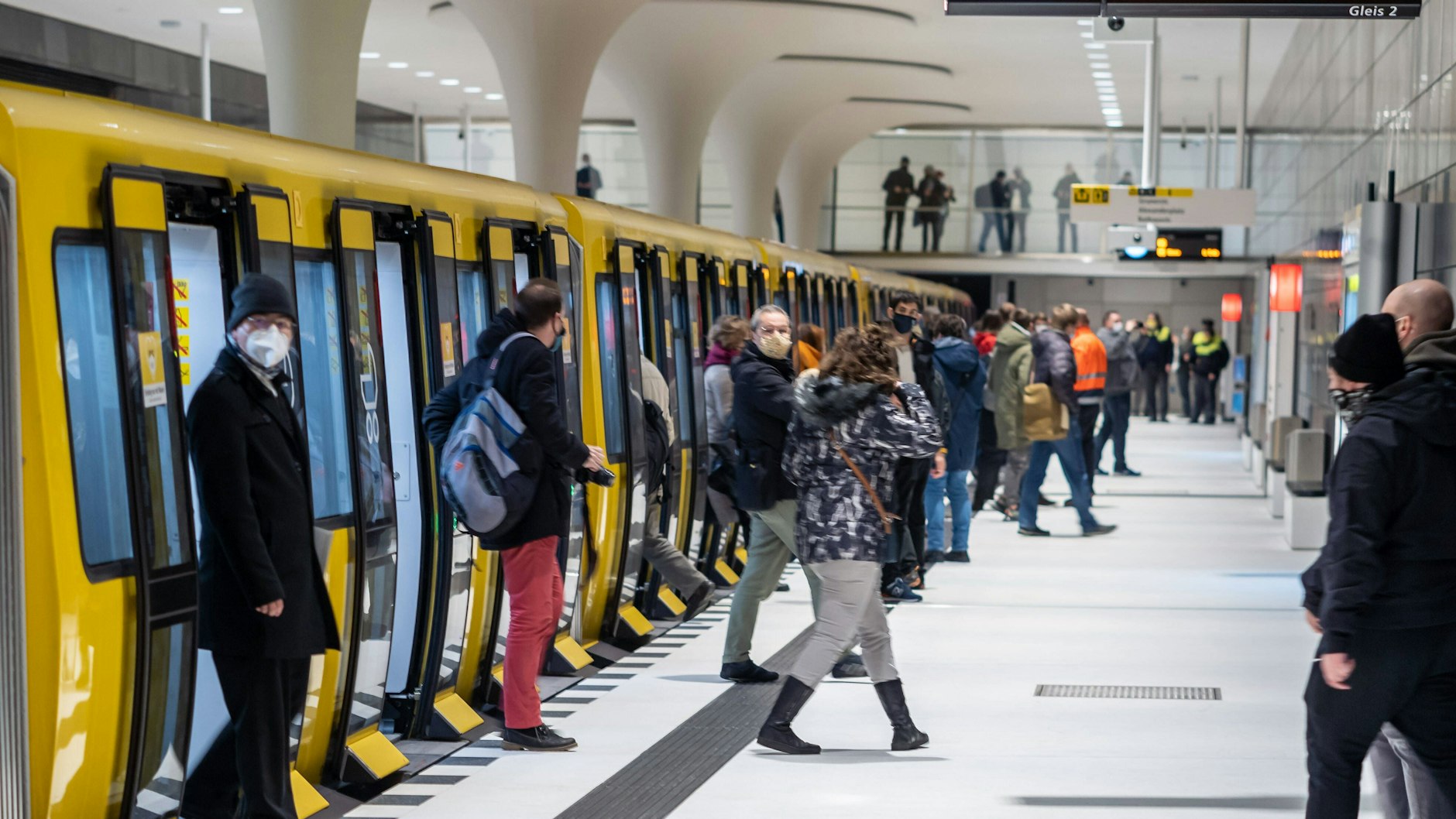 U-Bahnhof Rotes Rathaus: Auch die neue Station in Berlin-Mitte gehört zur U5, der künftigen Teststrecke.