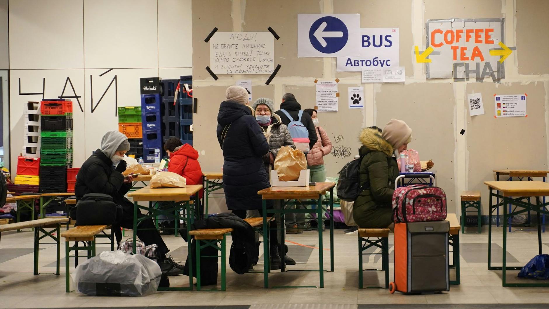 Täglich kommen Tausende Flüchtlinge aus der Ukraine in Berlin an.