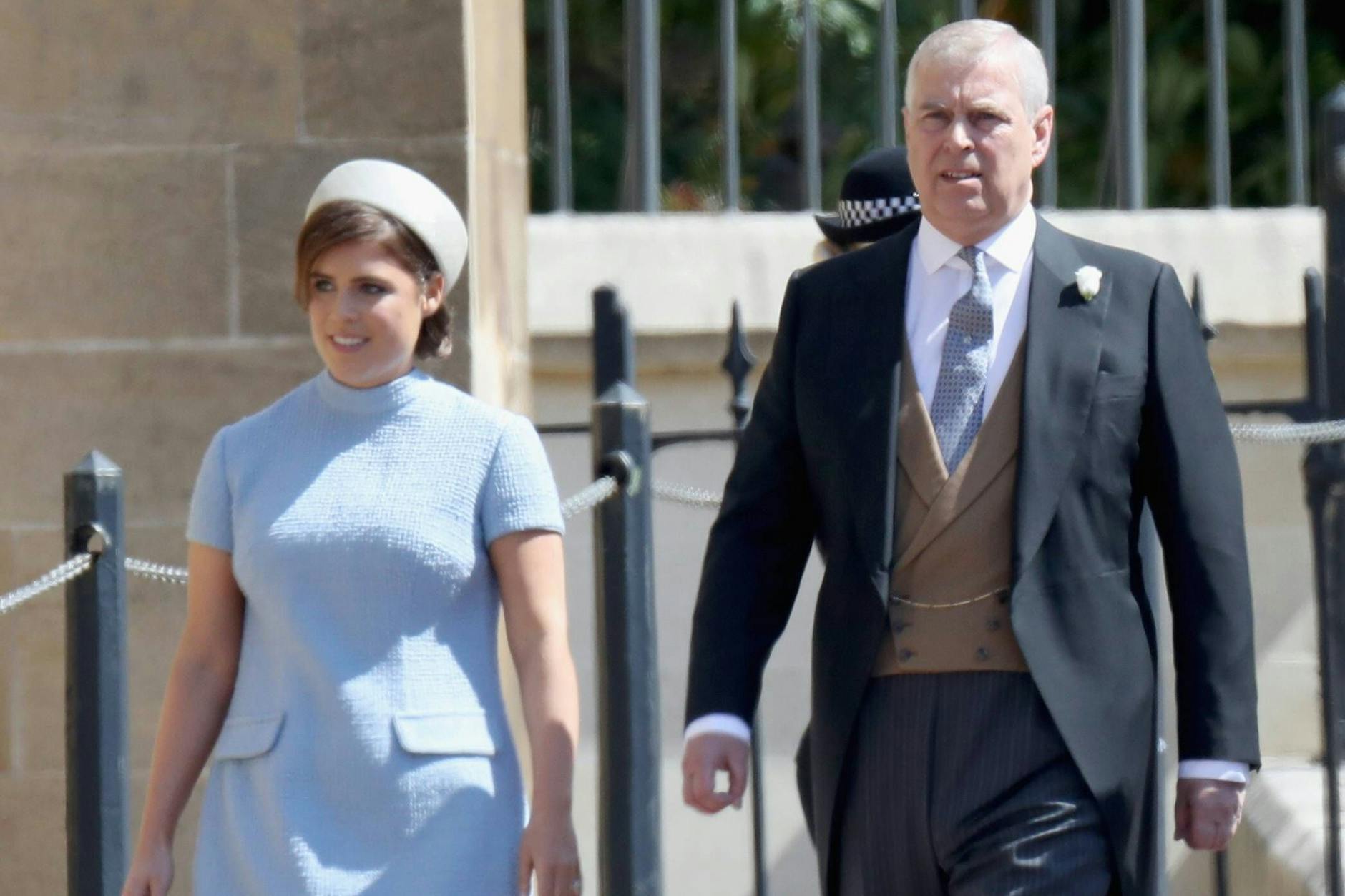 Prinz Andrew und seine Tochter Eugenie im Jahr 2018