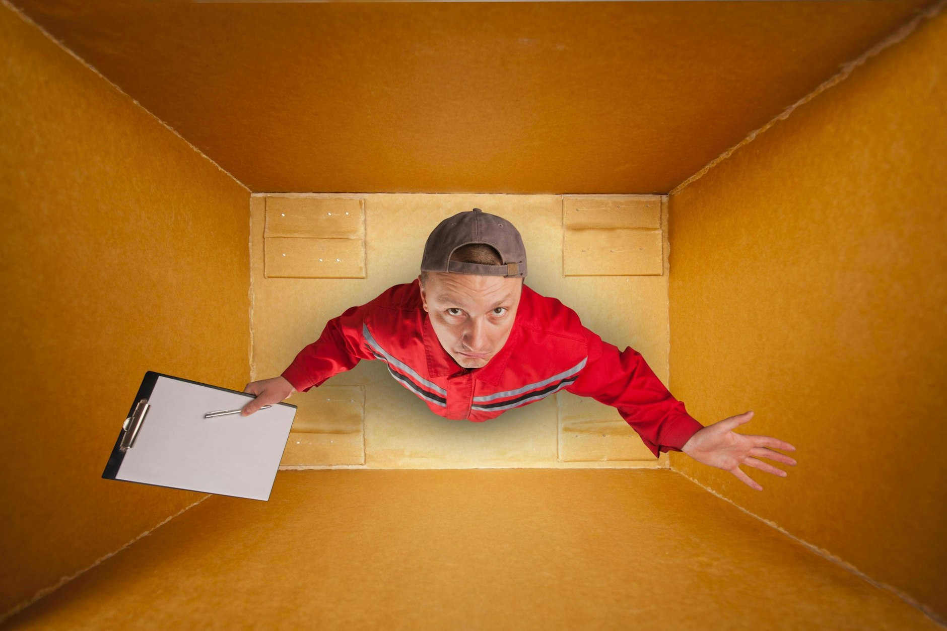 Lieferkartons können mächtig gewaltig zu groß sein.