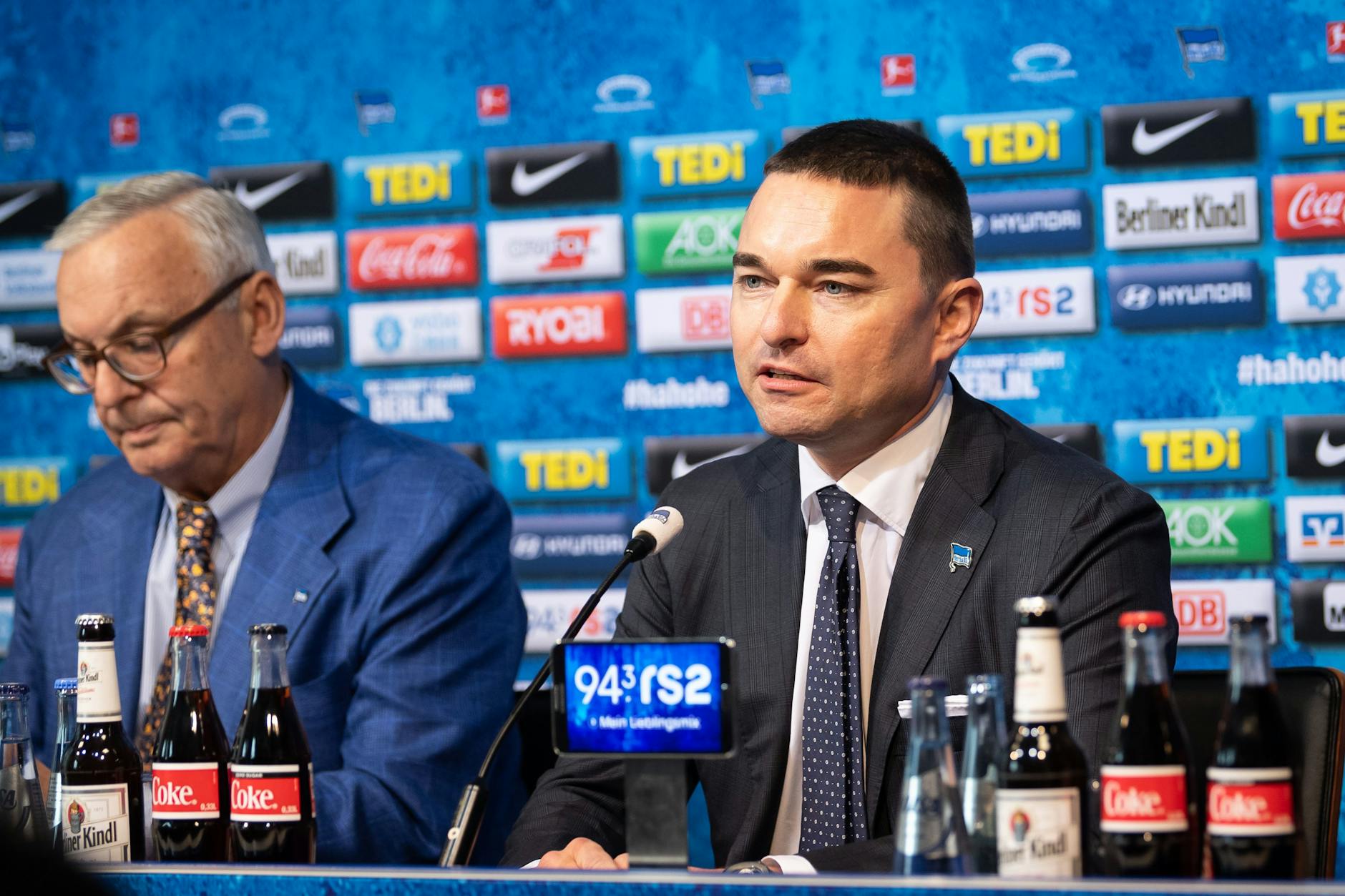 Liefern sich einen öffentlichen Machtkampf bei Hertha BSC: Präsident Werner Gegenbauer und Investor Lars Windhorst.