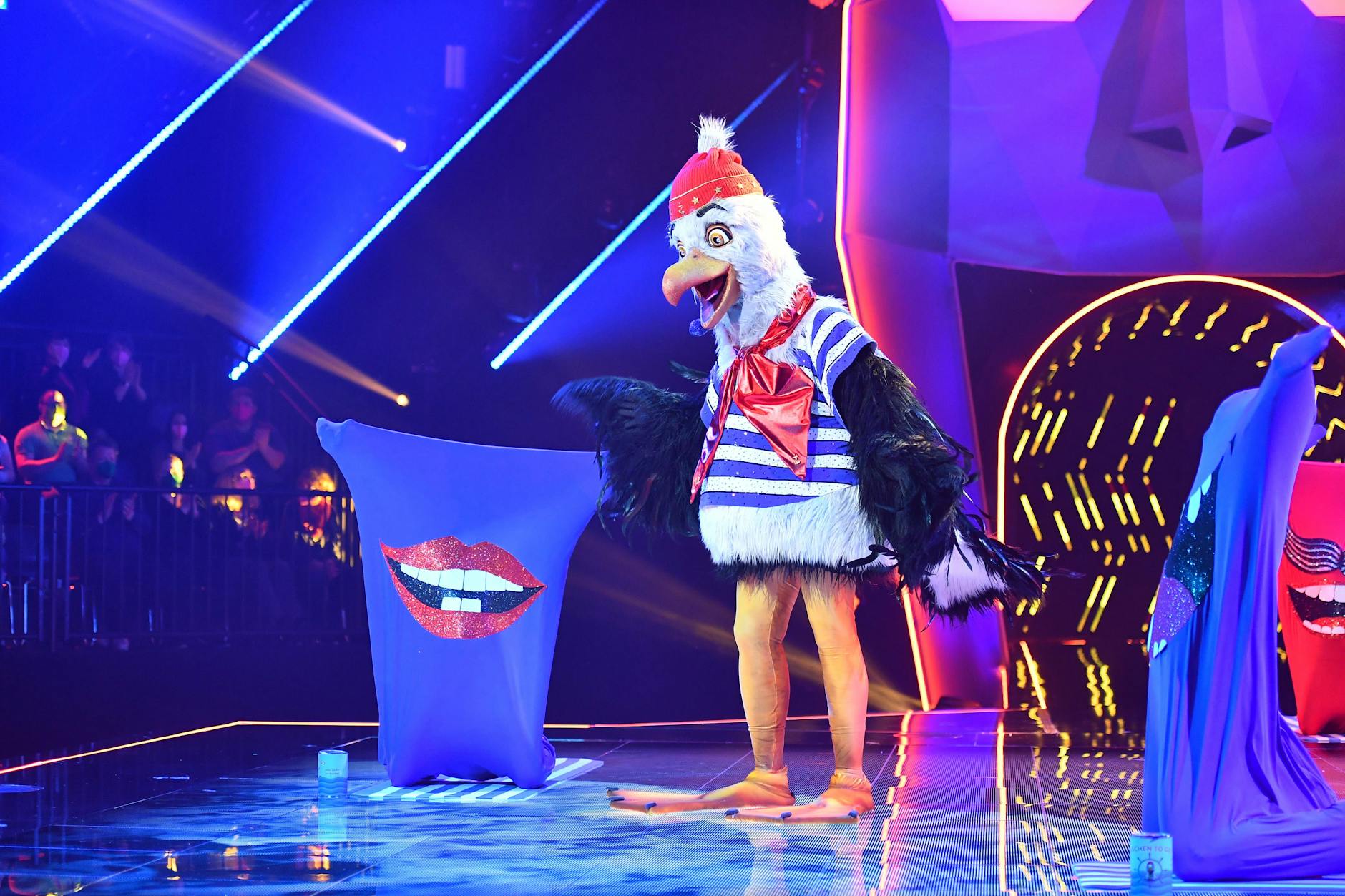 Die Möwe musste am Ende der aktuellen Folge von „The Masked Singer“ die Maske fallen lassen.