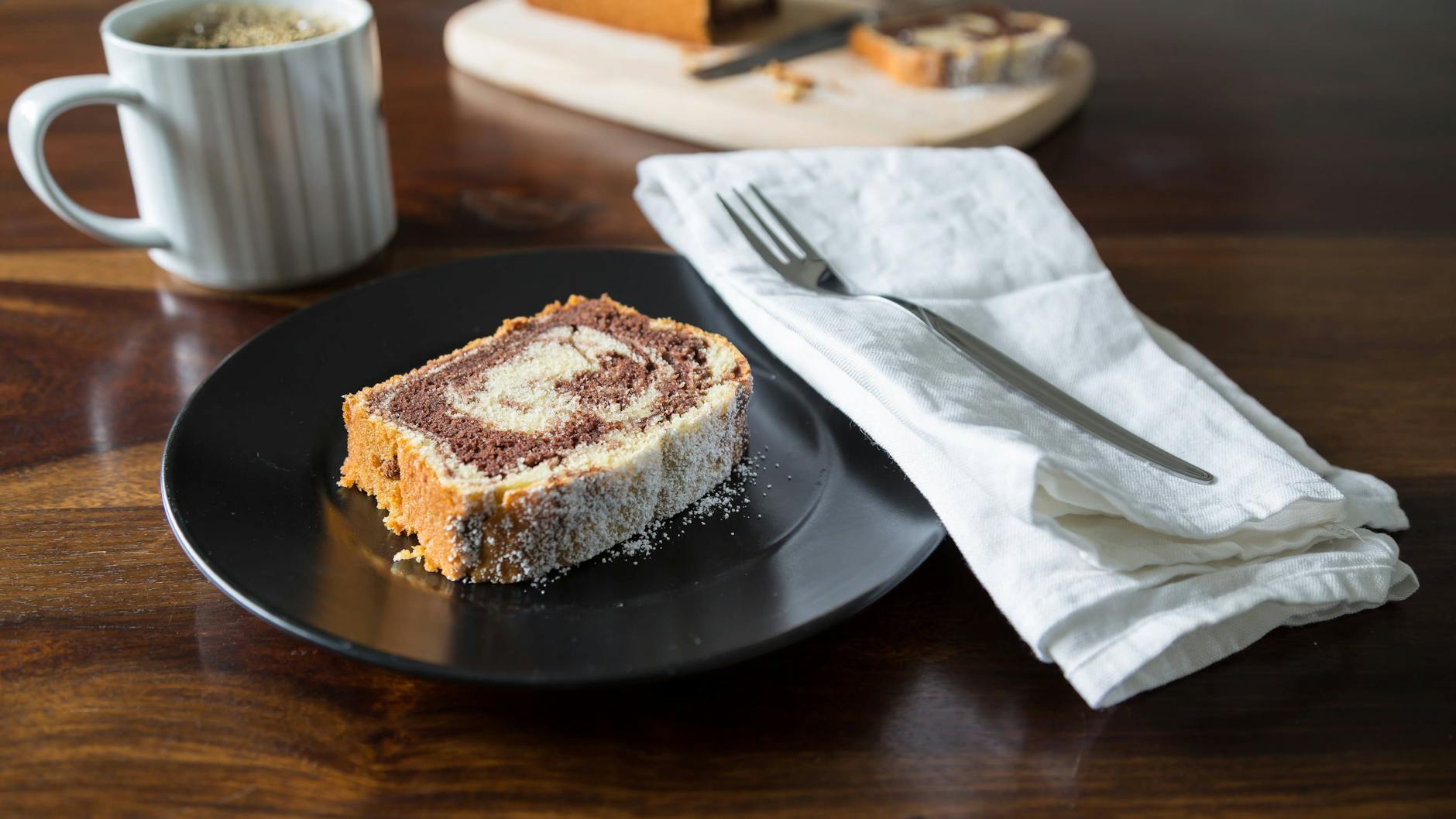 Dieser Marmorkuchen ist ein Genuss nicht nur zum Kaffee.